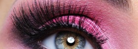 Eye pink eyeshadow