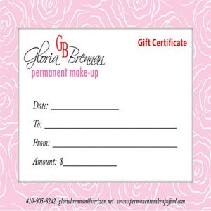 Gift Certificate-Gloria Brennan